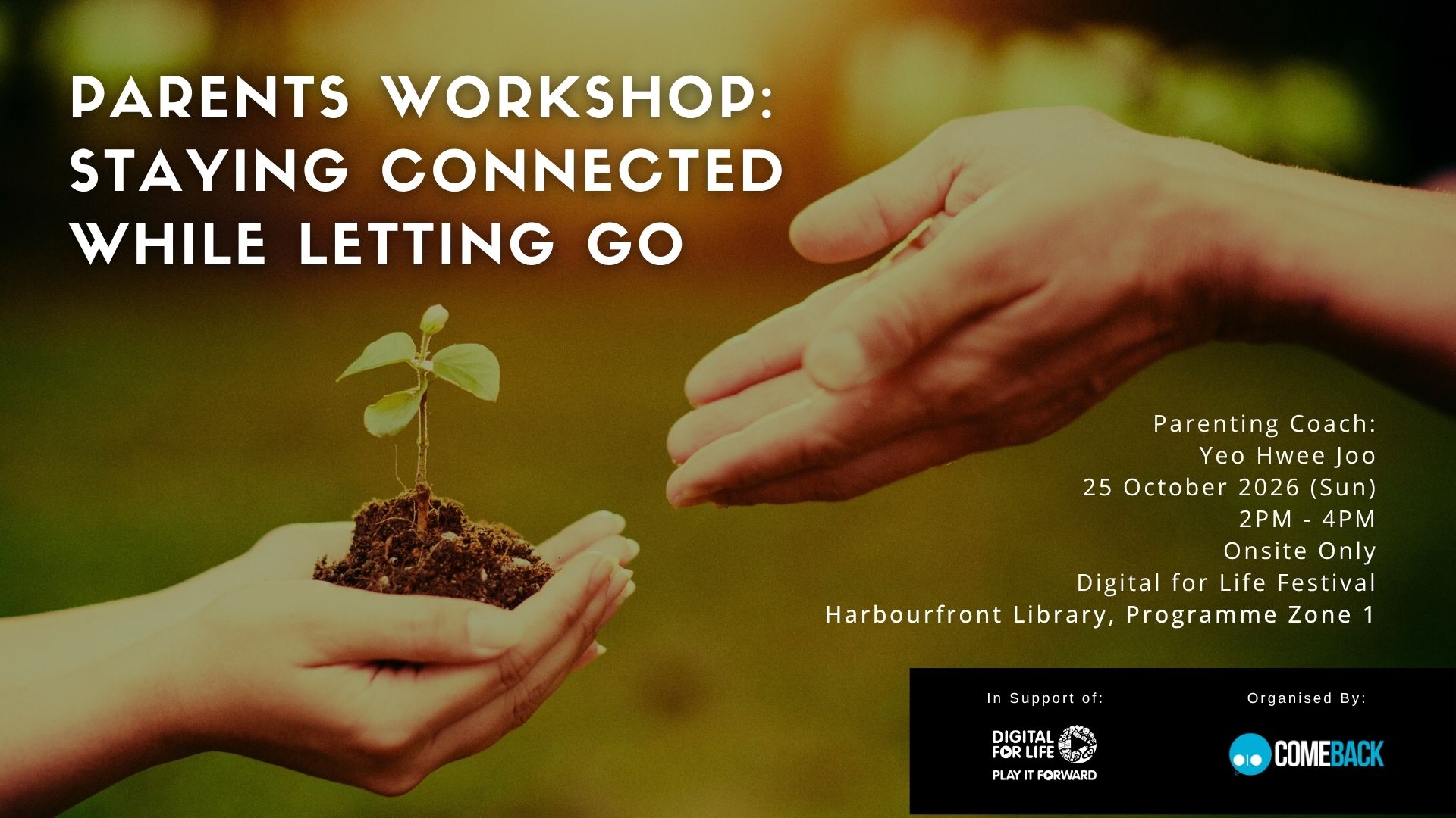 Parents Workshop: Staying Connected with your Gaming Child while Letting Go